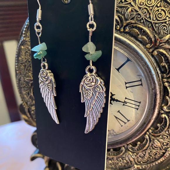 3 for 15. Handmade Wing and Rose Earrings - Picture 3 of 3